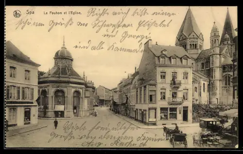 AK Spa, Le Pouhon Pierre le Grand et l`Eglise