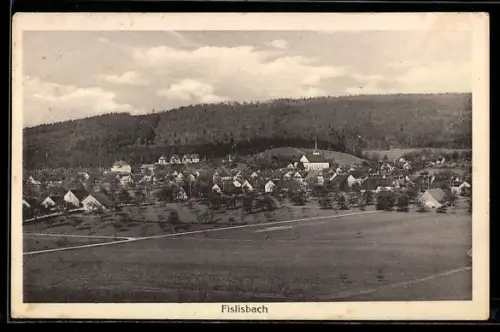 AK Fislisbach, Teilansicht mit Kirche