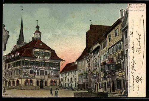 AK Stein, Hotel zur Sonne am Rathausplatz