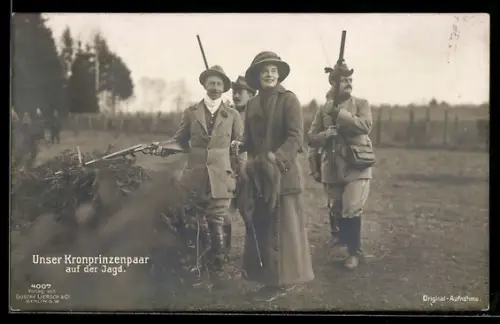 AK Kronprinz Wilhelm von Preussen auf der Jagd