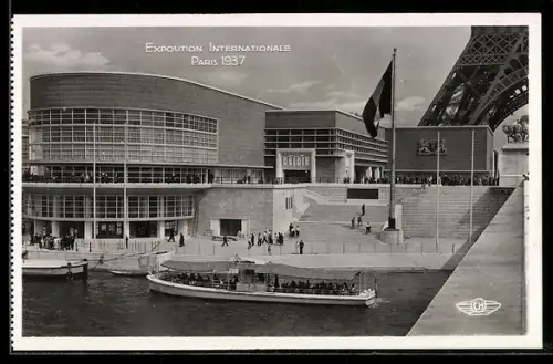AK Paris, Exposition Internationale, 1937, Pavillon de la Belgique, Boot