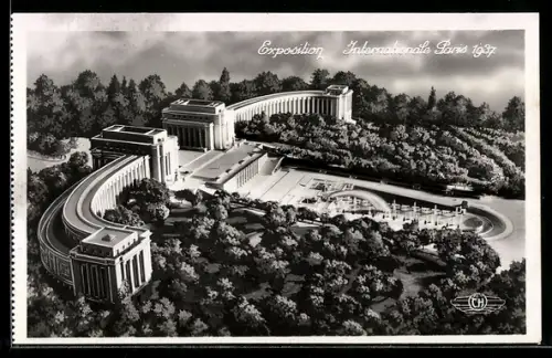 AK Paris, Exposition Internationale 1937, Le Palais du Trocadero et les Bassins, Weltausstellung