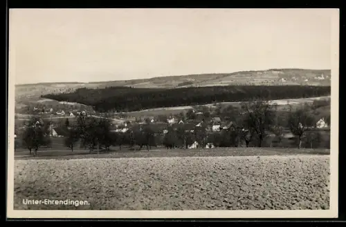 AK Unter-Ehrendingen, Ortsansicht und Blick ins Land