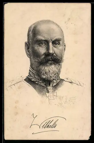 AK Wilhelm von Württemberg, Kopfportrait