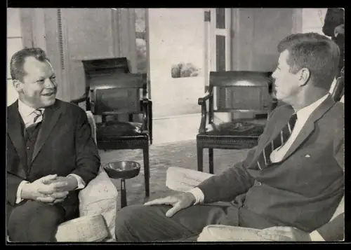 AK Berlin, Präsident der USA John F. Kennedy im Gespräch mit Willy Brandt