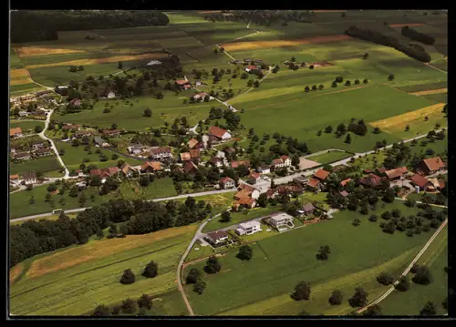 AK Remetschwil, Ortsansicht vom Flugzeug aus