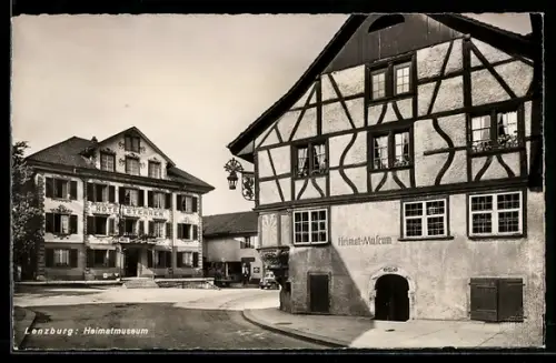 AK Lenzburg, Heimatmuseum mit Hotel Sternen