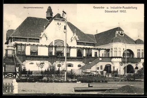 AK Düsseldorf, Gewerbe- und Industrie-Ausstellung 1902, Hauptweinrestaurant