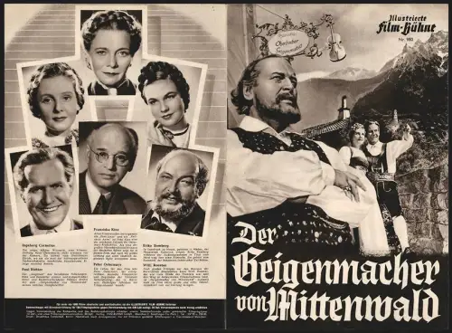 Filmprogramm IFB Nr. 980, Der Geigenmacher von Mittenwald, Cornelius, Richter, Regie: R. Schündler