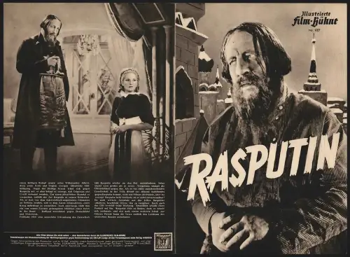 Filmprogramm IFB Nr. 977, Rasputin, Harry Baur, Marcelle Chantal, Regie: Marcel L`Herbier