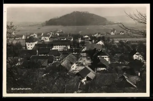 AK Schafisheim, Ortsansicht aus der Vogelschau