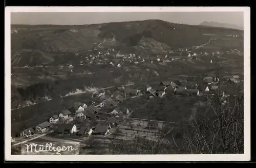 AK Mülligen, Ortsansicht mit Fluss