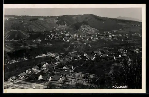 AK Mülligen, Ortsansicht aus der Luft