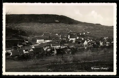 AK Wittnau /Aarg., Ortsansicht mit Hügelpanorama