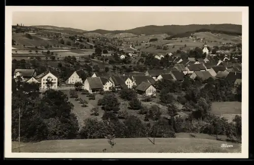 AK Bözen, Dorfansicht mit Kirche