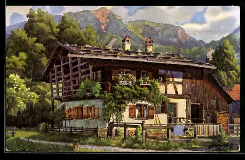 AK Oberstdorf, Trettachhäusl