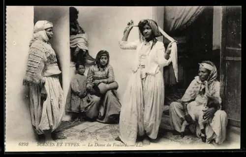 AK Scènes et Types, La Danse du Foulard, Arabische Musikerin und Tänzerin