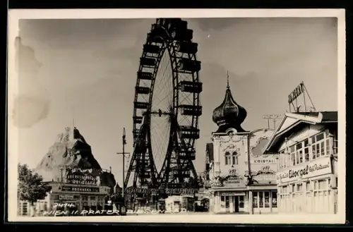 AK Wien, Wiener Prater mit Riesenrad