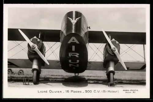 AK Lioré Olivier, Zweimotoriges Passagierflugzeug, Doppeldecker