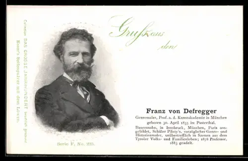 AK Portrait von Maler Franz von Defregger
