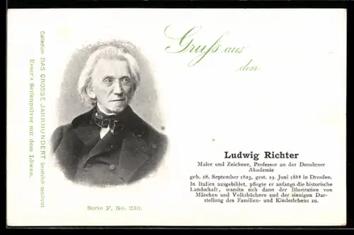 AK Porträt Maler Ludwig Richter