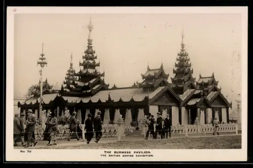 AK London, British Empire Exhibition, The Burmese Pavilion