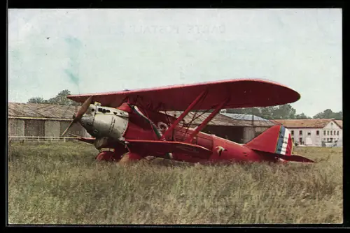 AK Flugzeug Point-d`Interrogation, Flug Paris-New York 1930