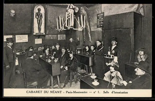 AK Paris-Montmartre, Cabaret du Néant, Salle d`Intoxication