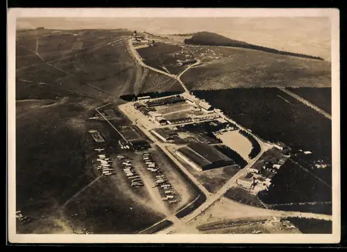 AK Wasserkuppe, Fliegerlager mit Fliegerhotel, Fliegerschule & Berggasthof