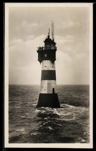 AK Rotesand, Leuchtturm an der Wesermündung