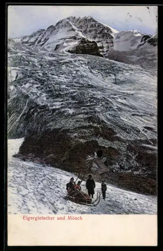 AK Eigergletscher, Gletscher und Mönch