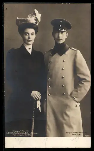 AK Kronprinz Wilhelm von Preussen mit Gemahlin Cecilie