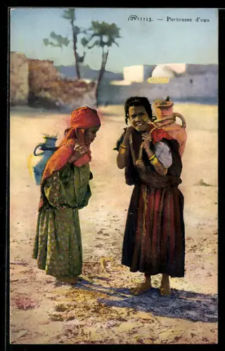 AK Porteuses d`eau, arabische Volkstypen
