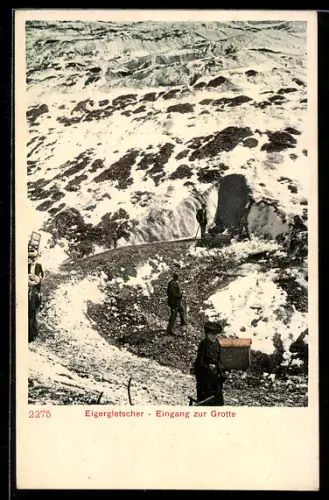 AK Eigergletscher, Eingang zur Grotte