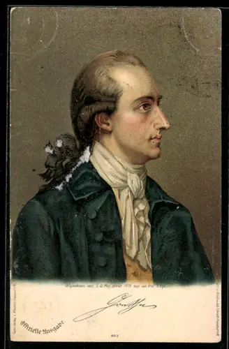 AK Portrait Johann W. Goethe