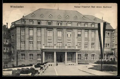 AK Wiesbaden, Kaiser Friedrich Bad, Städtisches Badehaus