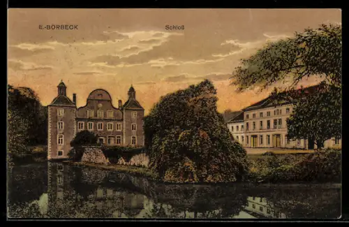 AK E.-Borbeck, Blick zum Schloss