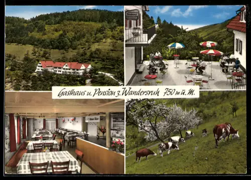 AK Lautenbach-Sohlberg /Schwarzwald, Gasthaus und Pension Zur Wandersruh, Bes. Bernhard Oberle
