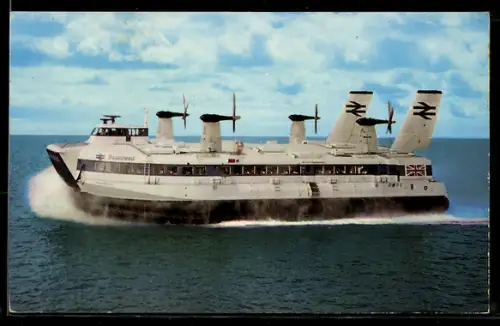 AK Britisches Seaspeed Hovercraft in Fahrt