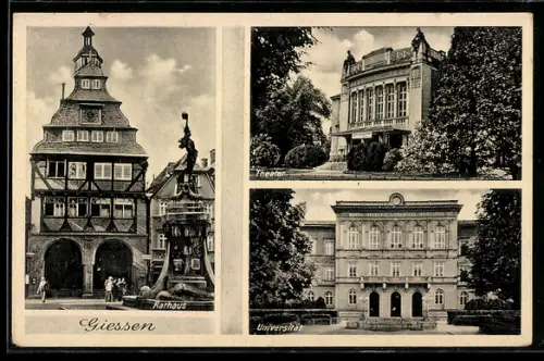 AK Giessen, Rathaus, Theater, Universität