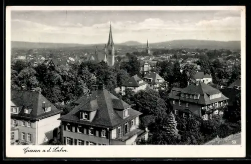 AK Giessen a. d. Lahn, Ortsansicht aus der Vogelschau