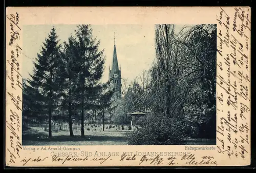 AK Giessen, Süd-Anlage mit Johanneskirche