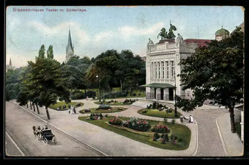 AK Giessen, Neues Theater m. Südanlage