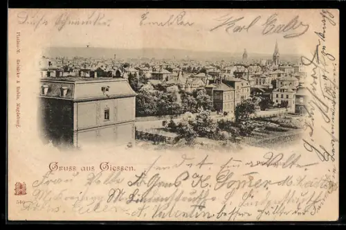 AK Giessen, Panorama der Stadt