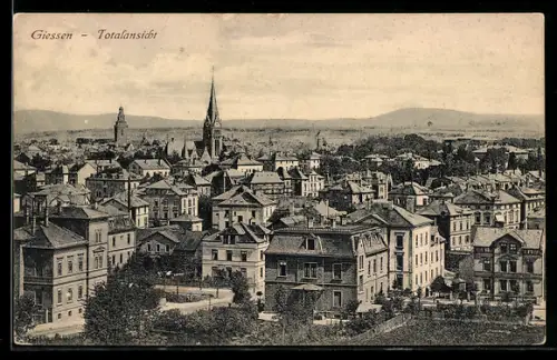 AK Giessen, Totalansicht der Stadt