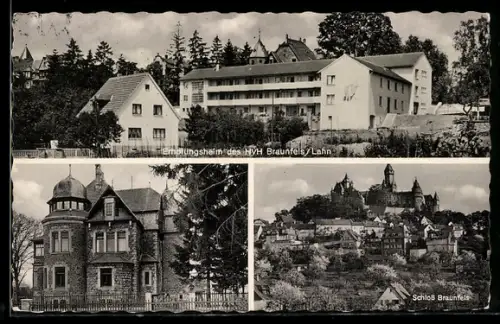 AK Braunfels /Lahn, Erholungsheim des HVH, Schloss Braunfels, Villa
