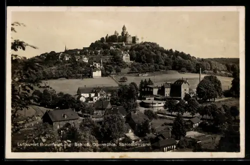 AK Braunfels /Lahn, Schloss, Obermühle, Schlossbrauerei