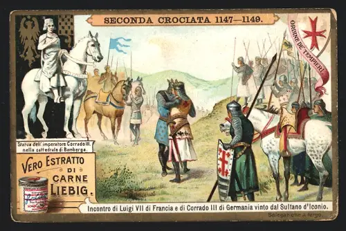 Sammelbild Liebig, Seconda Crociata, Ordine de Tempieri