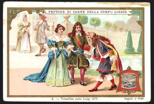 Sammelbild Liebig, Versailles sotto Luigi XIV.