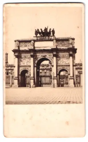 Fotografie Ansicht Paris, Arc de Carrousel